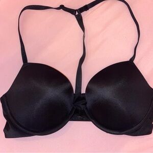 Victoria's Secret Black Bra with Rhinestone Accent